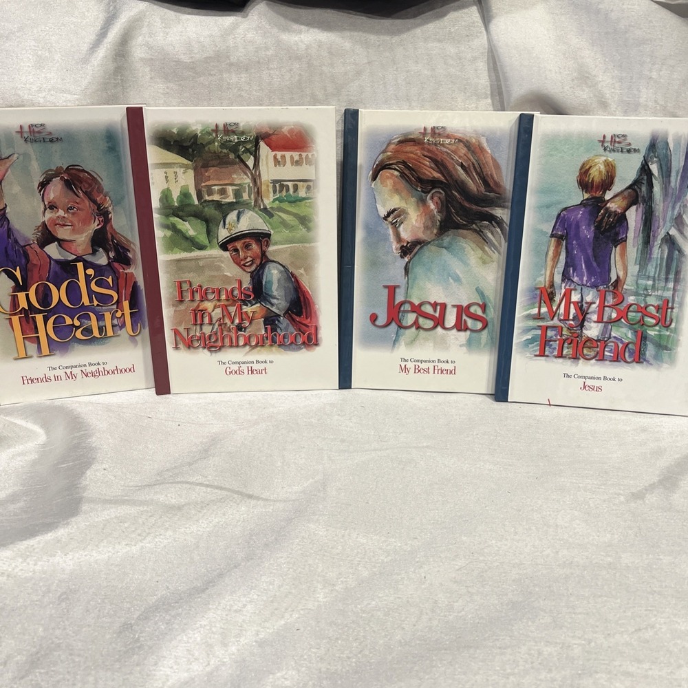 4 HC Books My Best Friend & Jesus + God's Heart & Friends in My Neighborhood